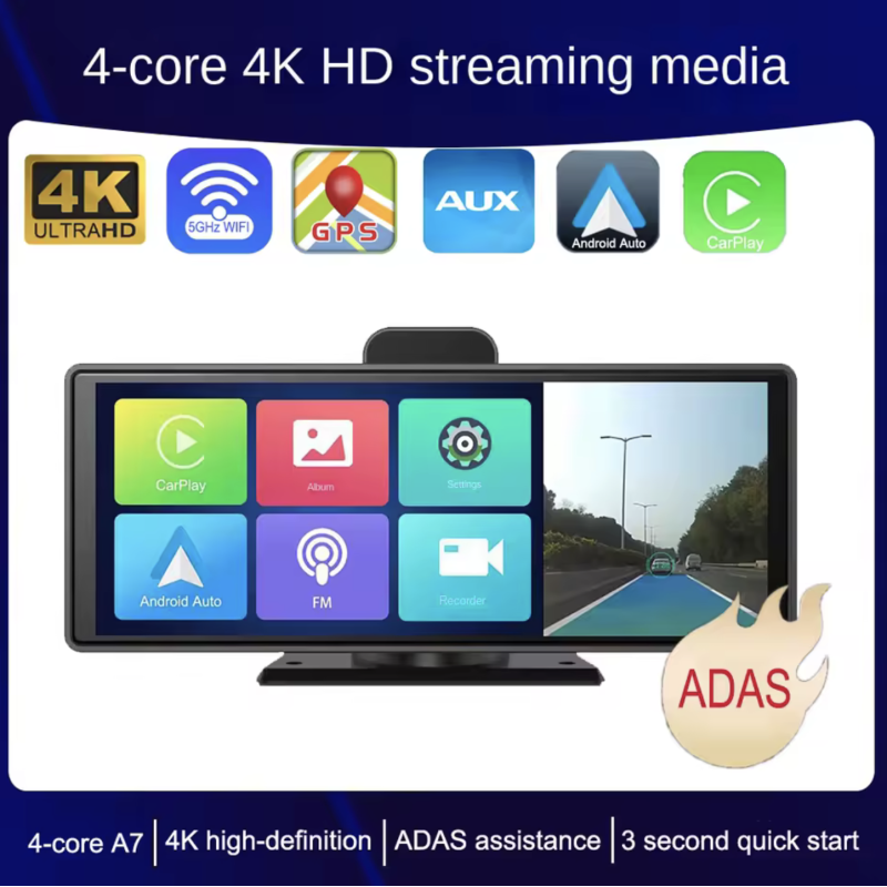 Apple Carplay Android Sigurnosna Kamera 4K